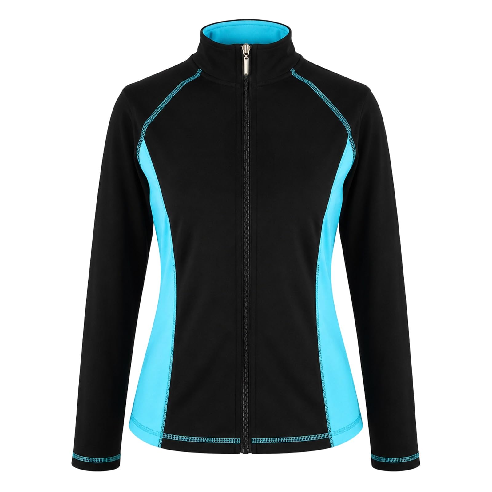 Chaqueta de calentamiento for patinaje artístico con paneles laterales