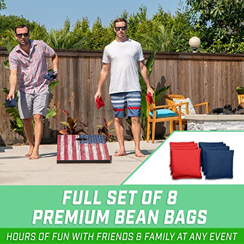 Image of GoSports Portable Cornhole Sets- Includes 2 Boards, 8 Bean Bags, Carry Case