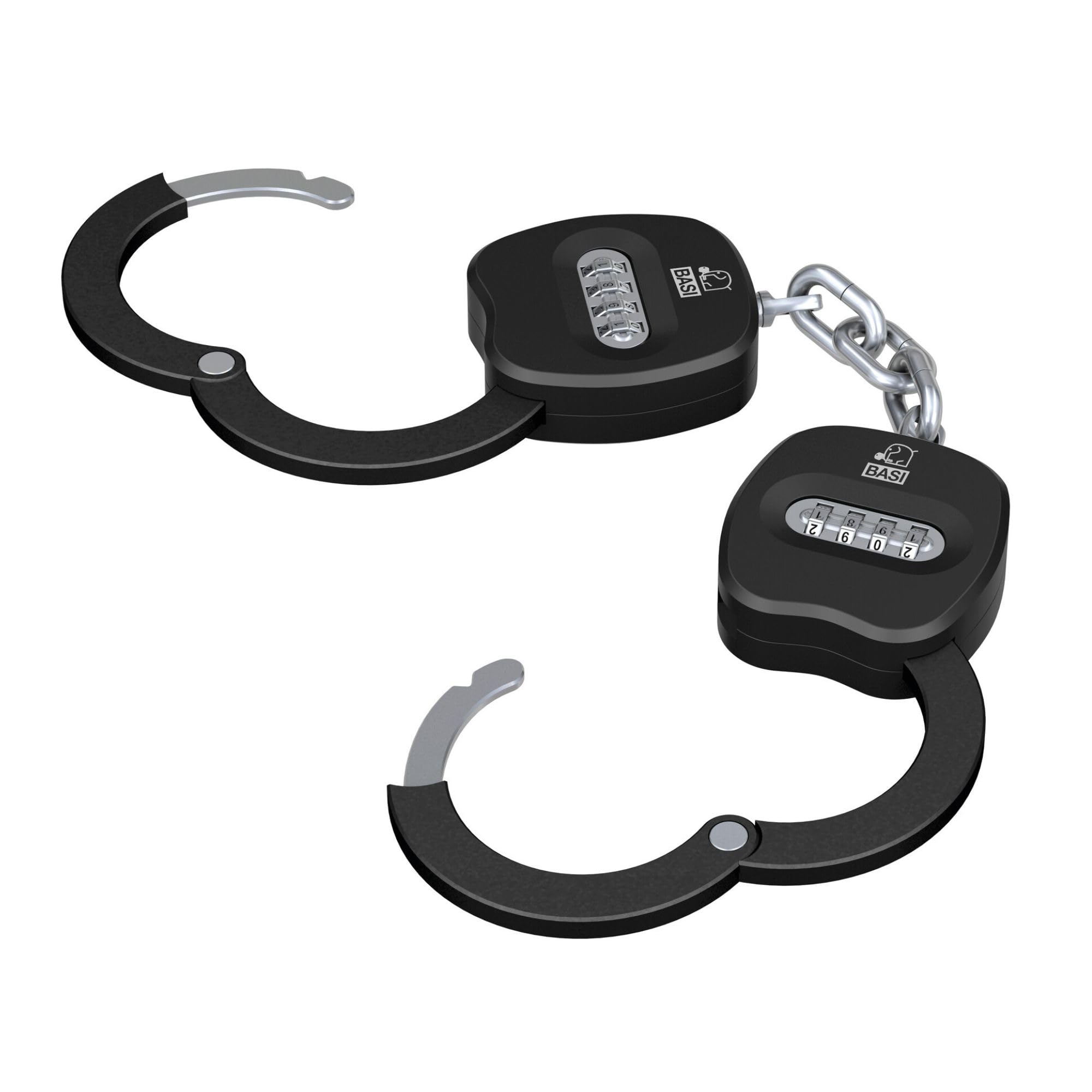 BASI Candado para patinete eléctrico con código numérico de 4 dígitos, candado macizo para esposas, candado antirrobo para bicicleta, bicicleta eléctrica, motocicleta, alta seguridad, incluye 2 llaves