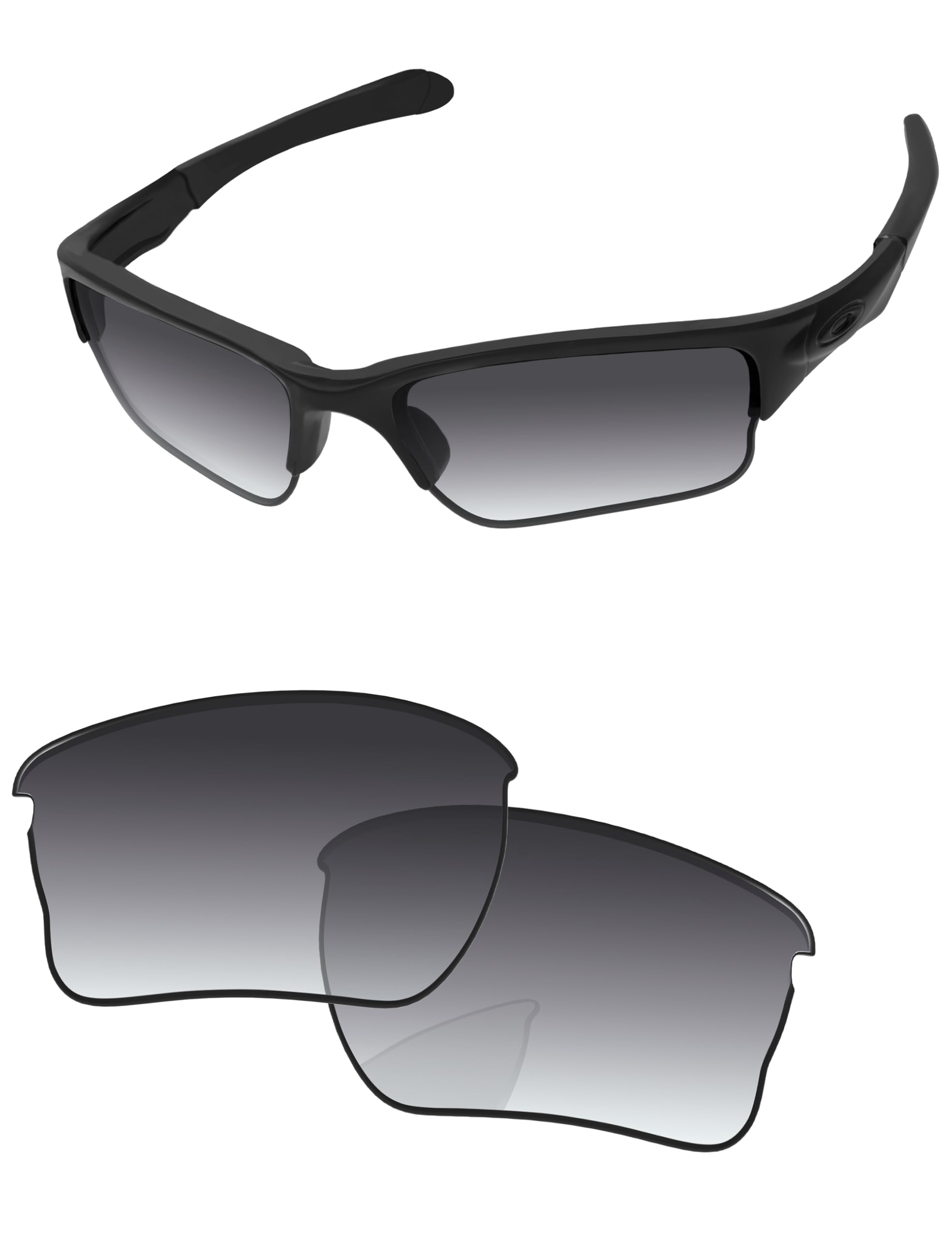 Amazon.co.jp: PapaViva 交換レンズ For Oakley Quarter Jacket 灰色の