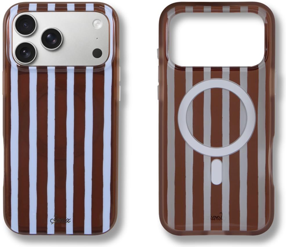 Sonix Case for iPhone 18 Pro Max, 17 Pro Max | Abstract Stripe Brown/Blue