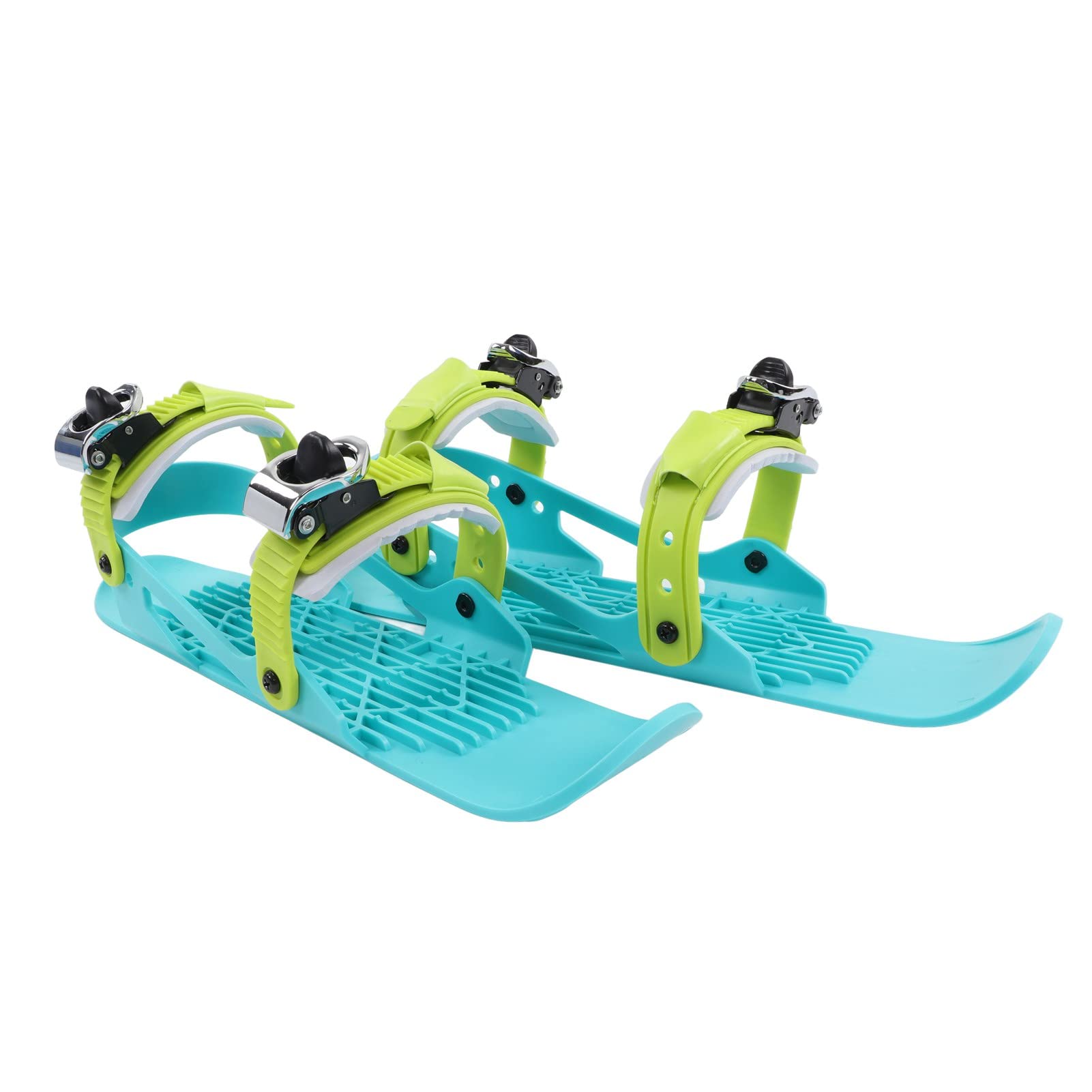 Topyond Mini Patins De Ski pour Enfants, Mini Raquettes à Neige, Planches De Ski Réglables à Fixer Aux Bottes De Ski pour Enfants, Pistes De Descente d'hiver, Sports De Plein Air, Outils De Ski(Bleu)