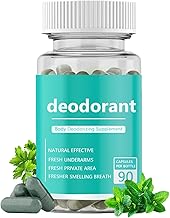 Body Deodorizing Supplement, Internal Body Deodorant Chlorophyll Capsules, Internal Deodorant Pills Odor Contro 90 Count