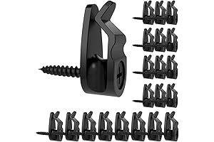 Outdoor String Light Clips: Set of 50 Screw-In Hooks for Easy Light Hanging