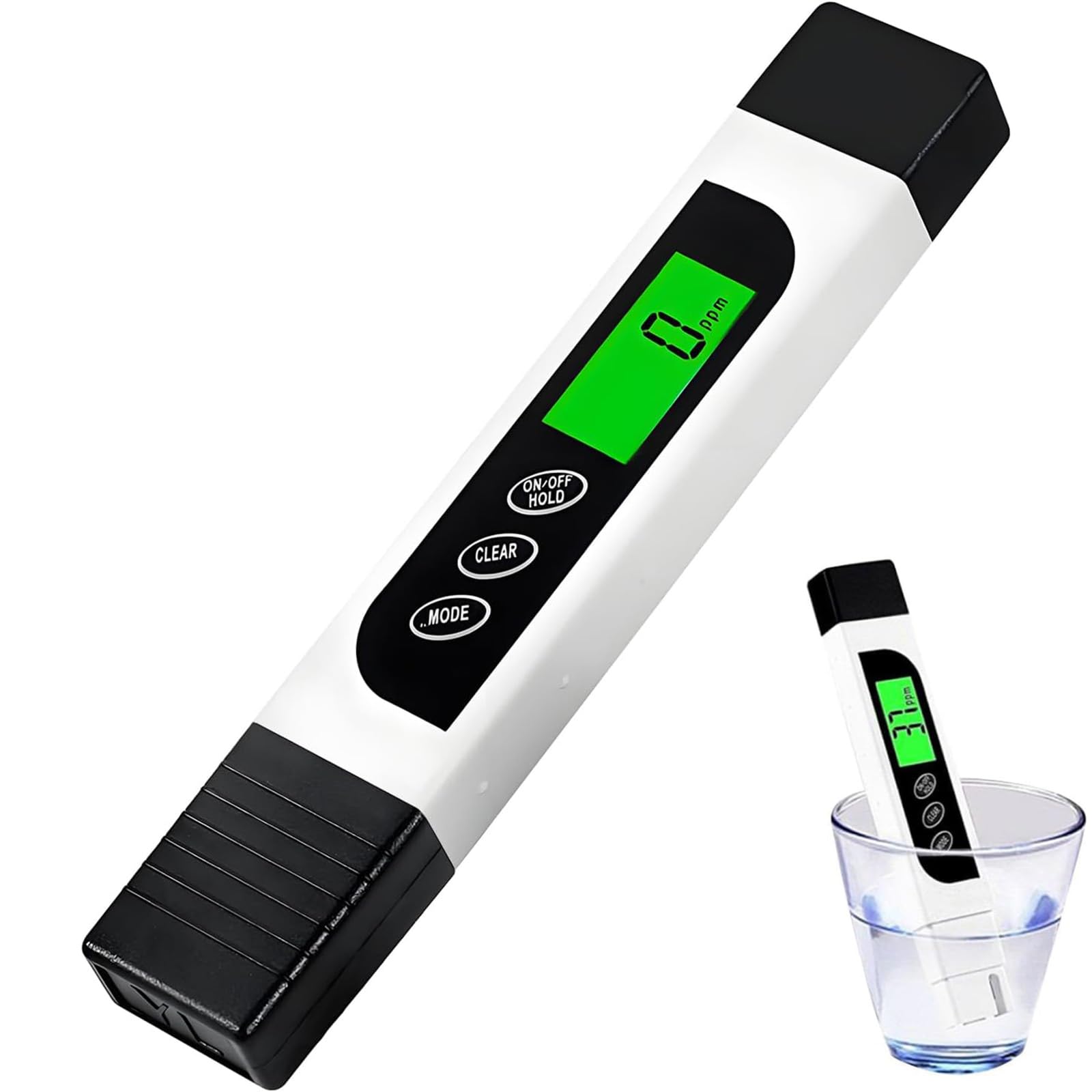 Wsexyy Water Quality Tester, 3-in-1 Digital Water TDS Meter, EC Meter & Temperature Meter, 0-9990ppm Digital Water Monitor for Drinking Water, Swimming Pool, Hot Tubs