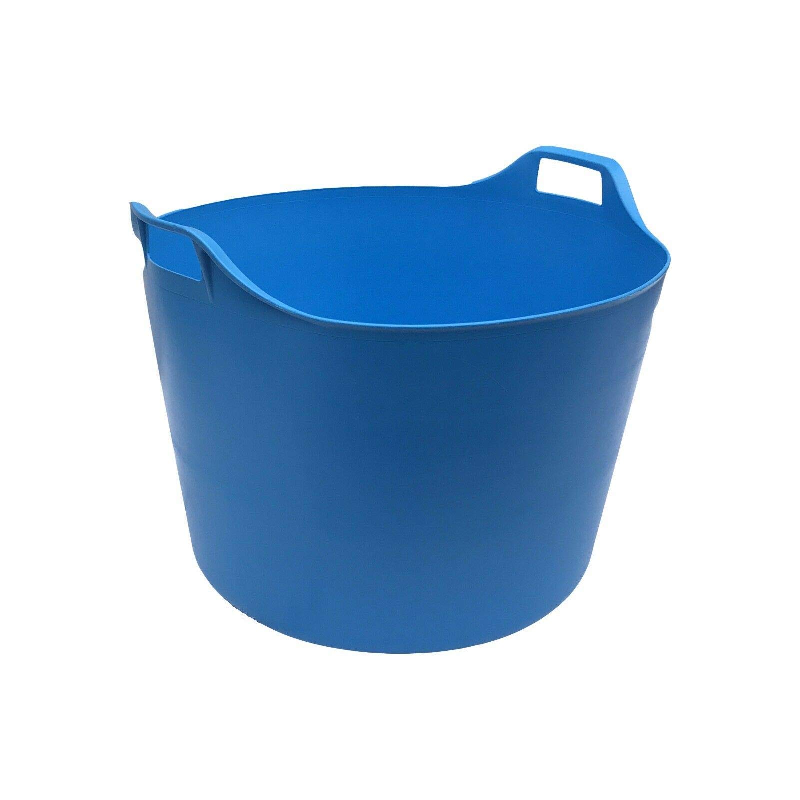 KetoPlastics 76 LITRE EXTRA LARGE Heavy Duty Flexi Tub Garden Home Flexible Colour Plastic Storage Container Bucket Flex Tub- MADE IN U.K (LIGHT BLUE)