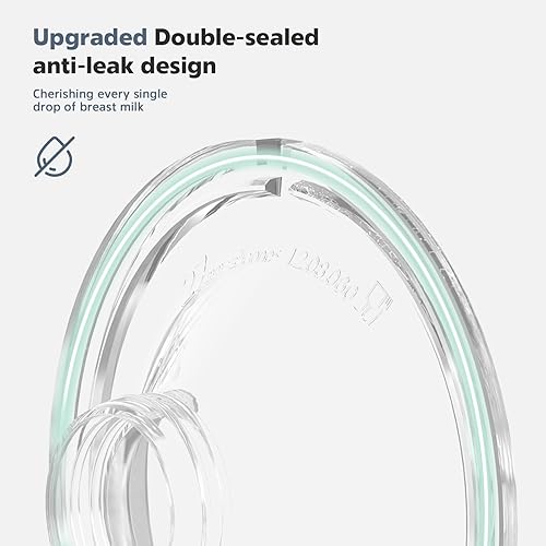 Miniatura 4 de MomMed Extractor de leche portátil (modelo S21) - Extractor de leche eléctrico doble manos libres, diseño a prueba de fugas, 3 modos (estimulación,