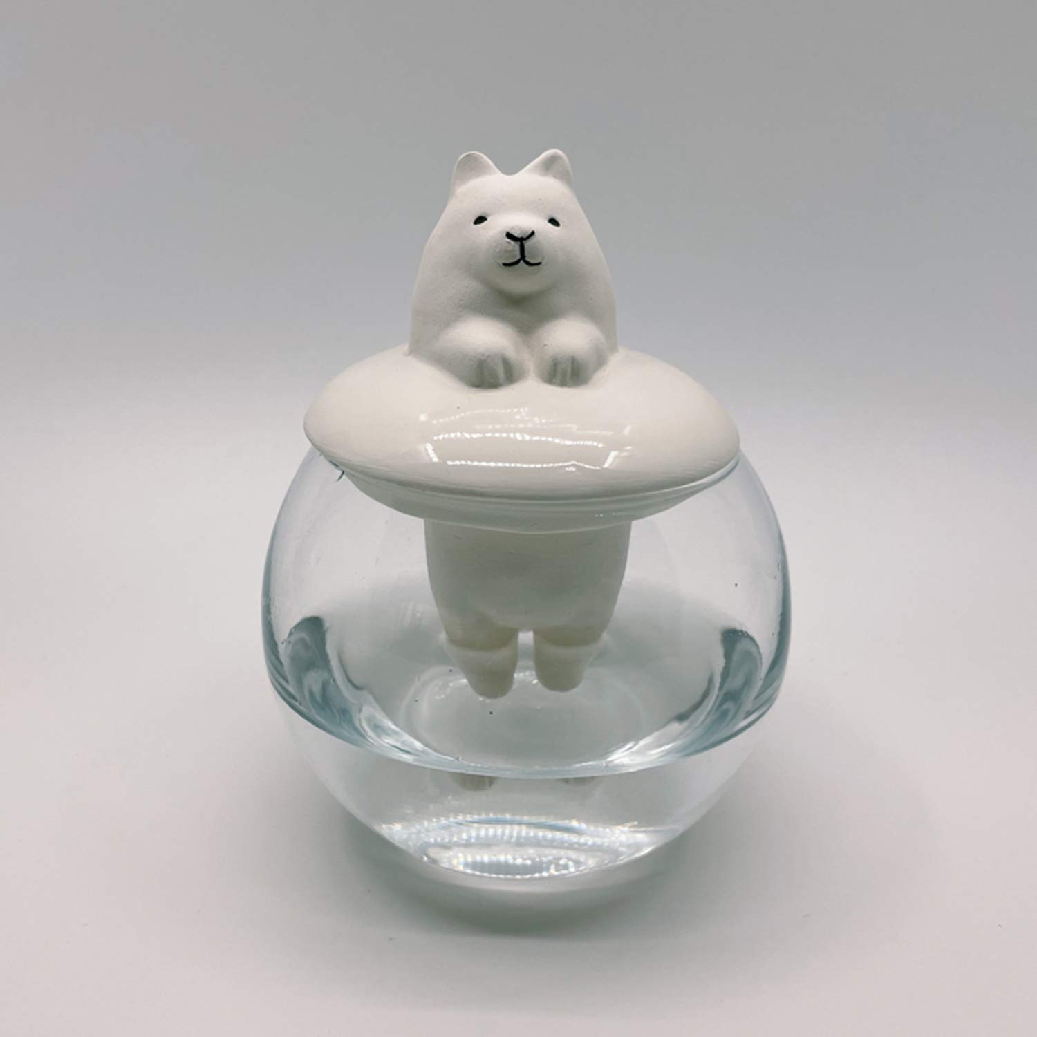 Amazon.co.jp: かわいい雑貨 ドーム型 エコ加湿器 卓上 陶器 気化式