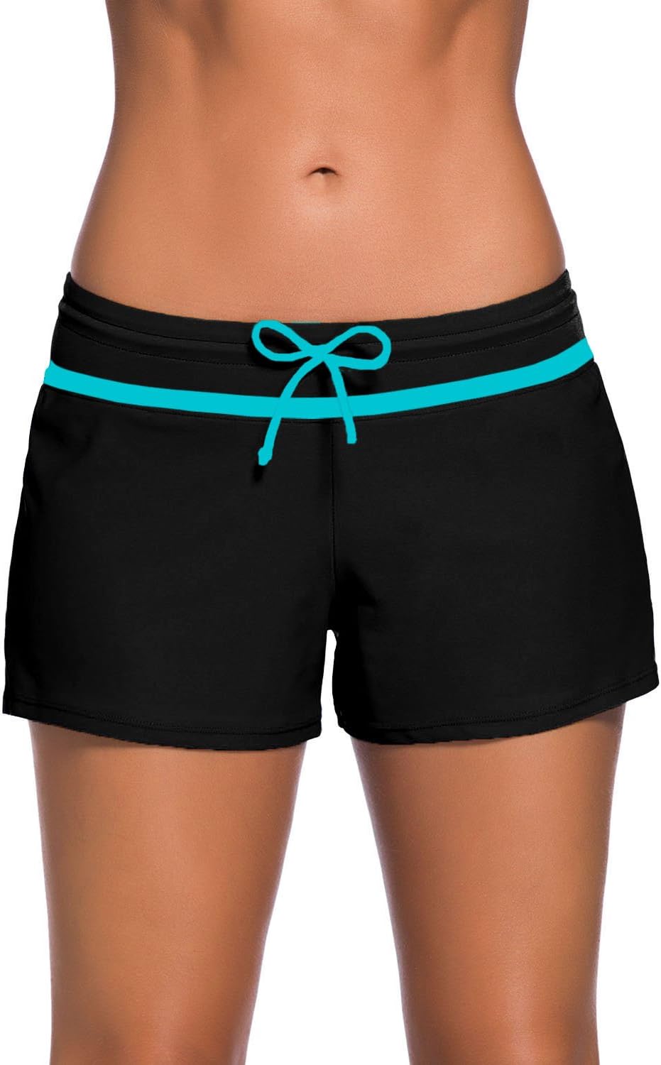 DONASwim Shorts for Women，Women's Sport Board Shorts Swimsuit Bottom Womens Swim Shorts