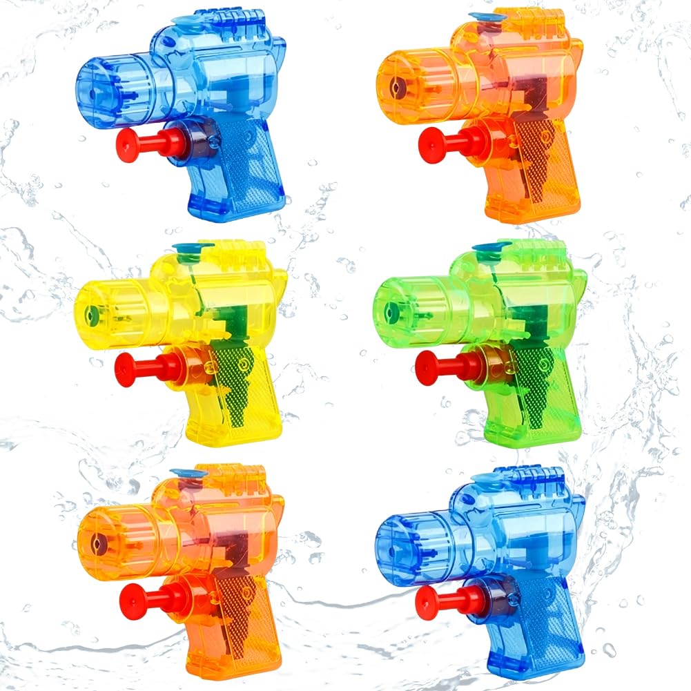 Water Gun, Water Guns for Adults, 6Pack Large Capacity Water Gun, Up to 20 FT Long Range, for Pool, Beach, Outdoor Activities B