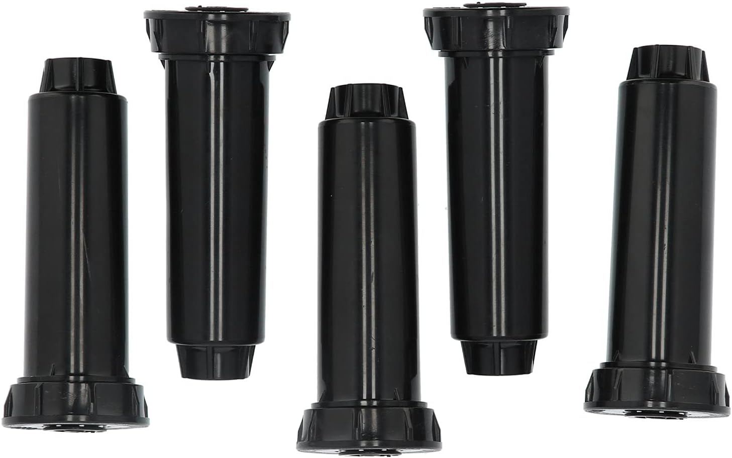 5Pcs Buried Sprinkler Nozzle with G1/2 Female Thread, Pop Up Lawn Irrigation Sprinkler Head, 25° - 360° Adjustable Scattering Angle, Built - in Filter and Stainless Steel Spring fo