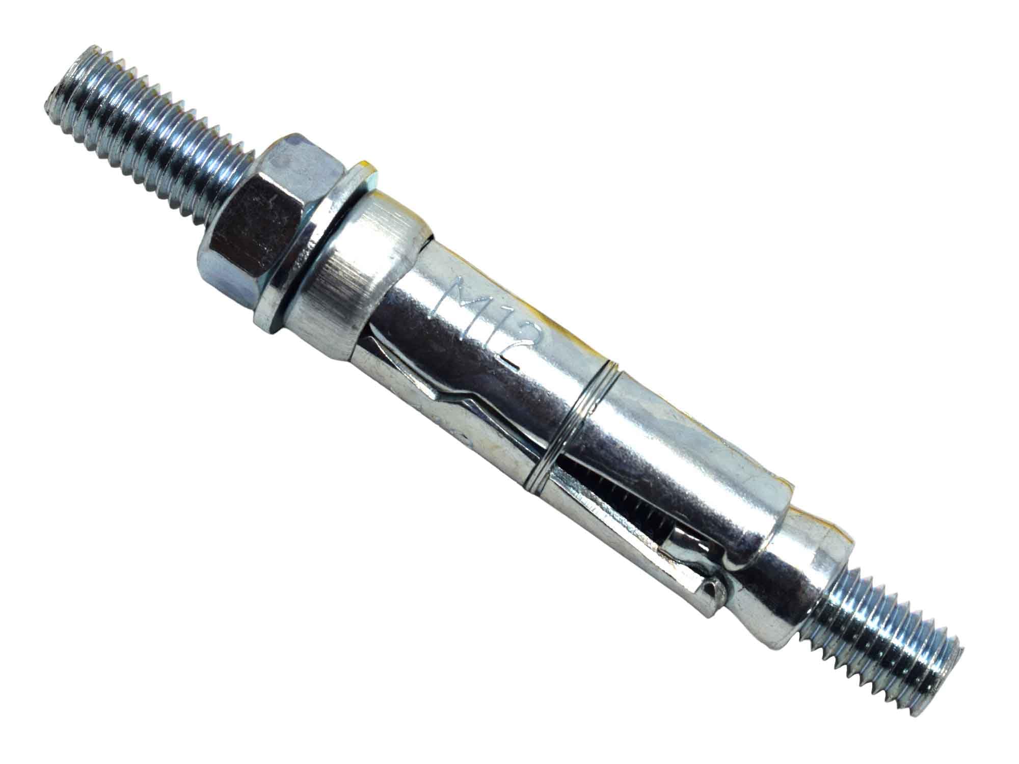 MasonMate MAMSAPM1230 Medium-Duty Projecting Shield Anchor M12 x 30mm (20) Bolts, Silver