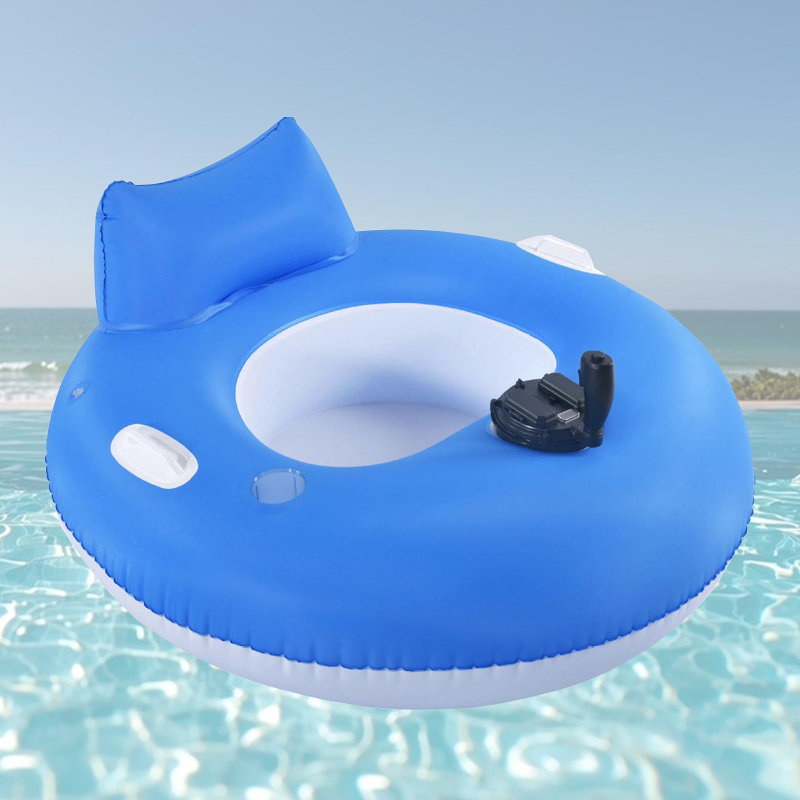 SHAHRYAR Motorized Inflatable Float for Adults, Dry Cell Battery Propeller Alithiumbattery