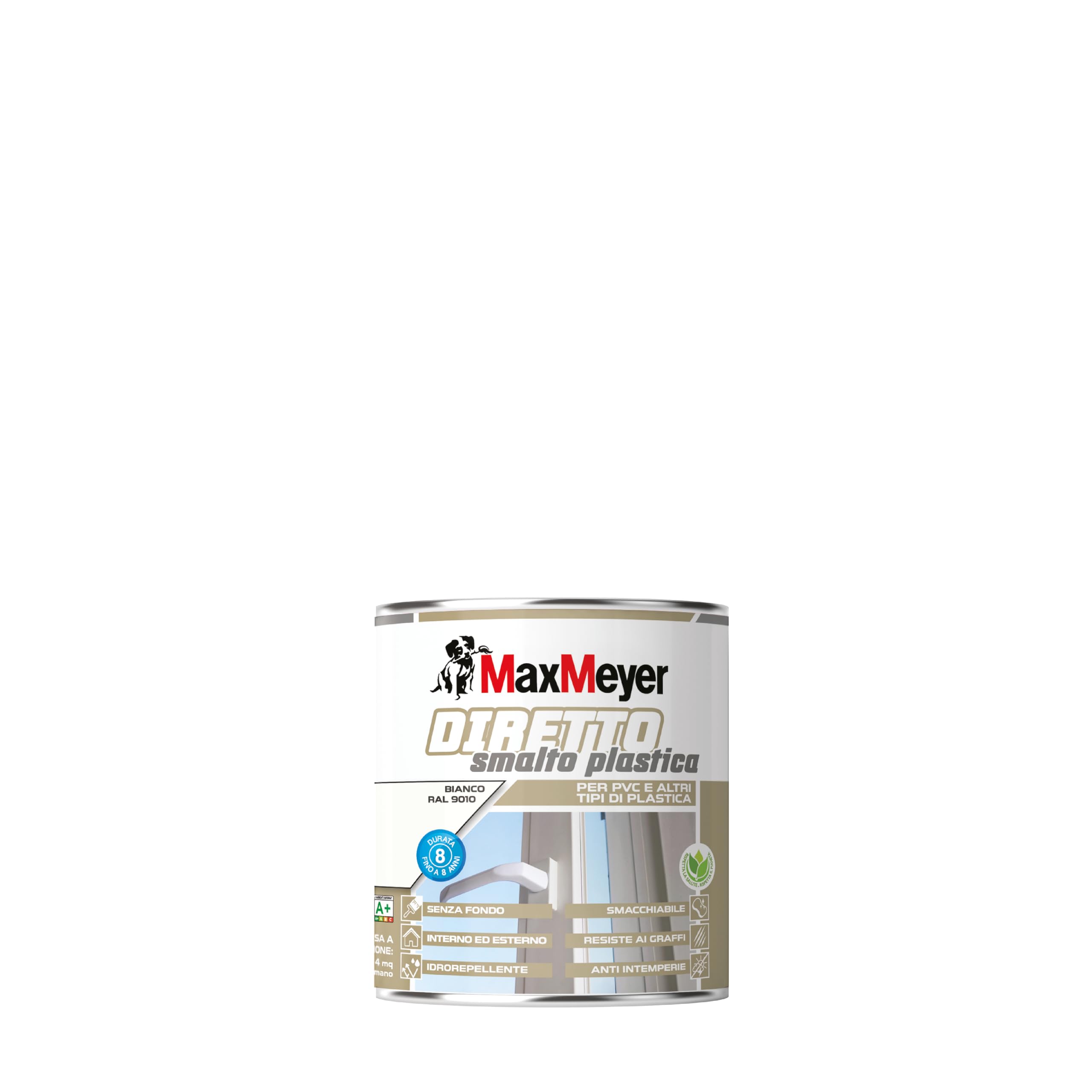 MAXMEYER Diretto Plastica R9010 Bianco 0.5 L