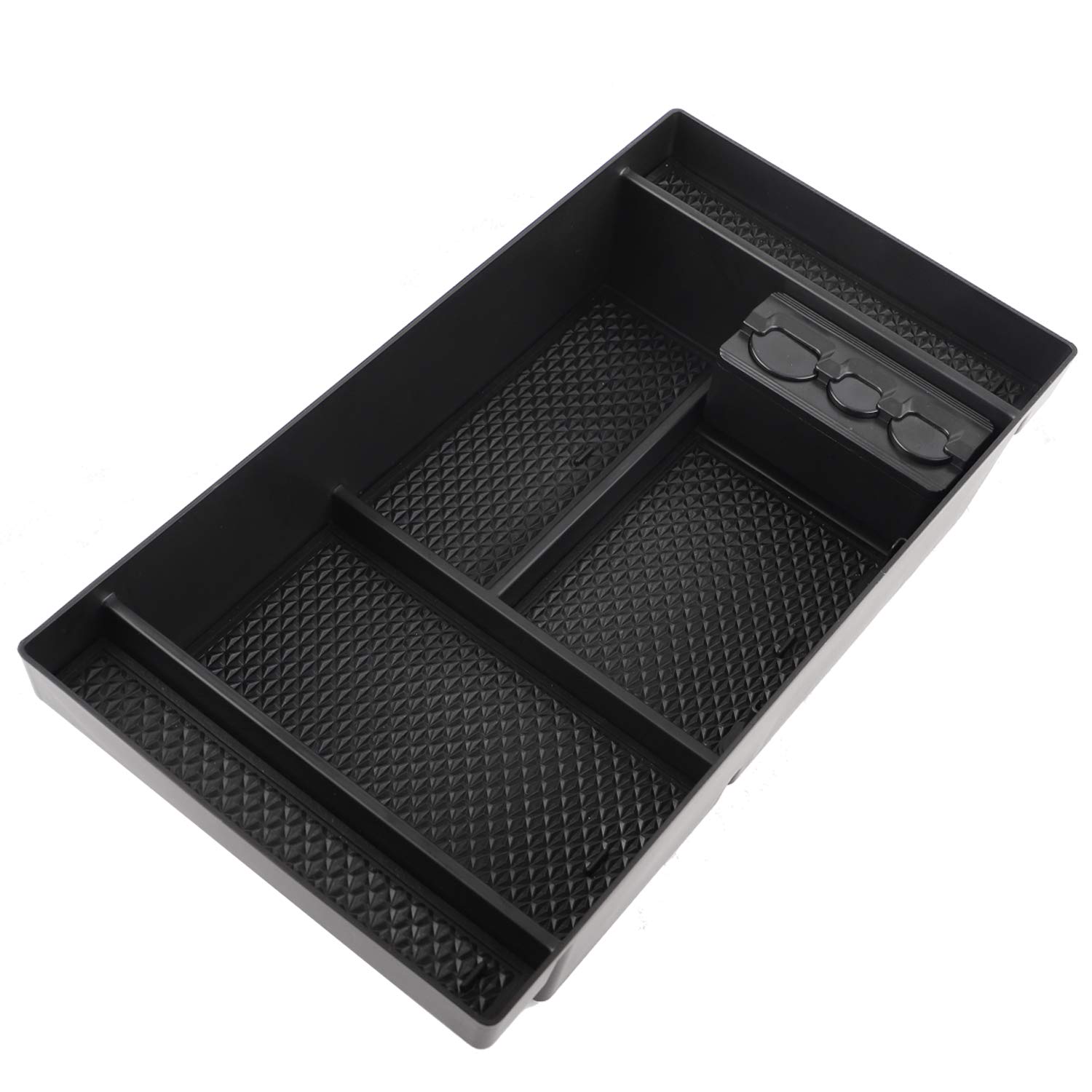 Rying Center Console Organizer Tray for 2019-2022 Silverado 1500 GMC Sierra 1500, 2020-2022 Chevy Silverado 2500 HD 3500 HD GMC Sierra 2500 HD 3500 HD - Full Center Console