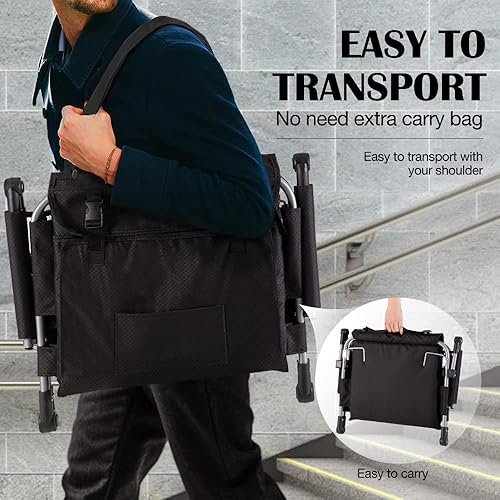 Miniatura 4 de Asiento plegable para estadio, sillas plegables portátiles para estadio, cojín acolchado para gradas, silla con reposabrazos y portavasos