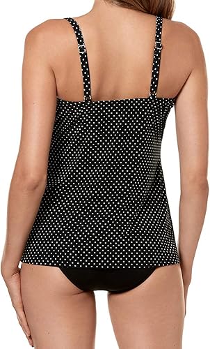 Miniatura 4 de Miraclesuit Traje de baño de mujer Pin Point Love Knot Sweetheart escote completo soporte de busto con aros sujetador tankini traje de baño