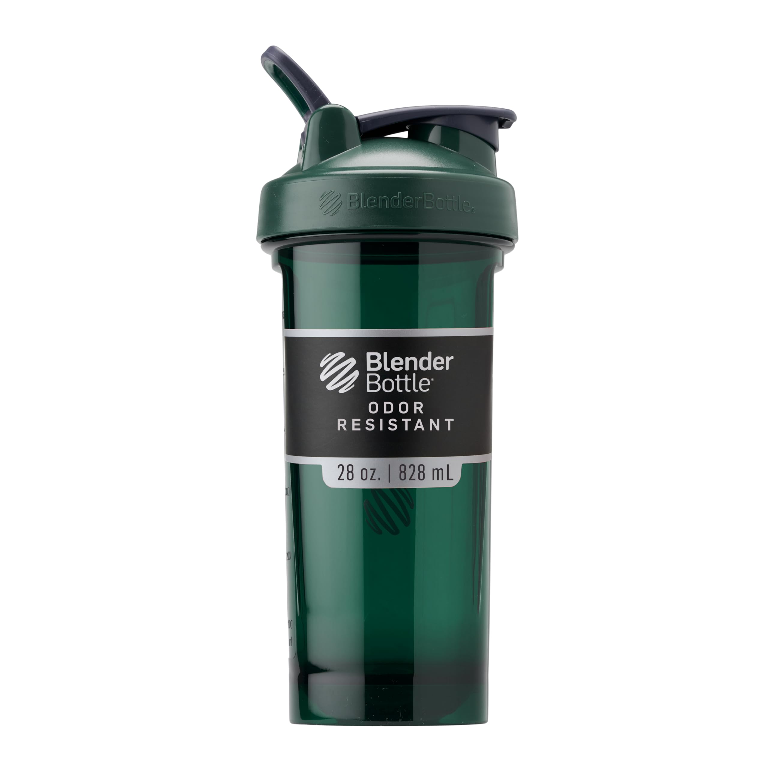 BlenderBottle Shaker Bottle Pro Series Perfect for Protein Shakes and Pre Workout, 28-Ounce, Full-Color Green