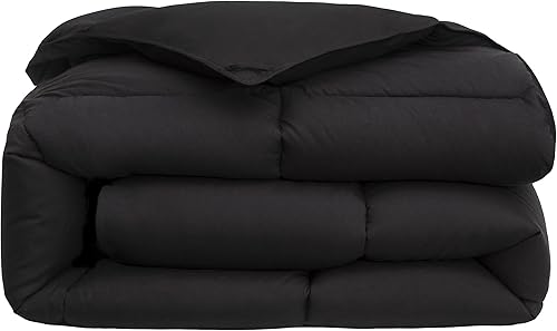 Miniatura 7 de Chezmoi Collection Relleno de edredón  Edredón alternativo acolchado para todas las estaciones con pestañas en las esquinas, doble costura, bordes