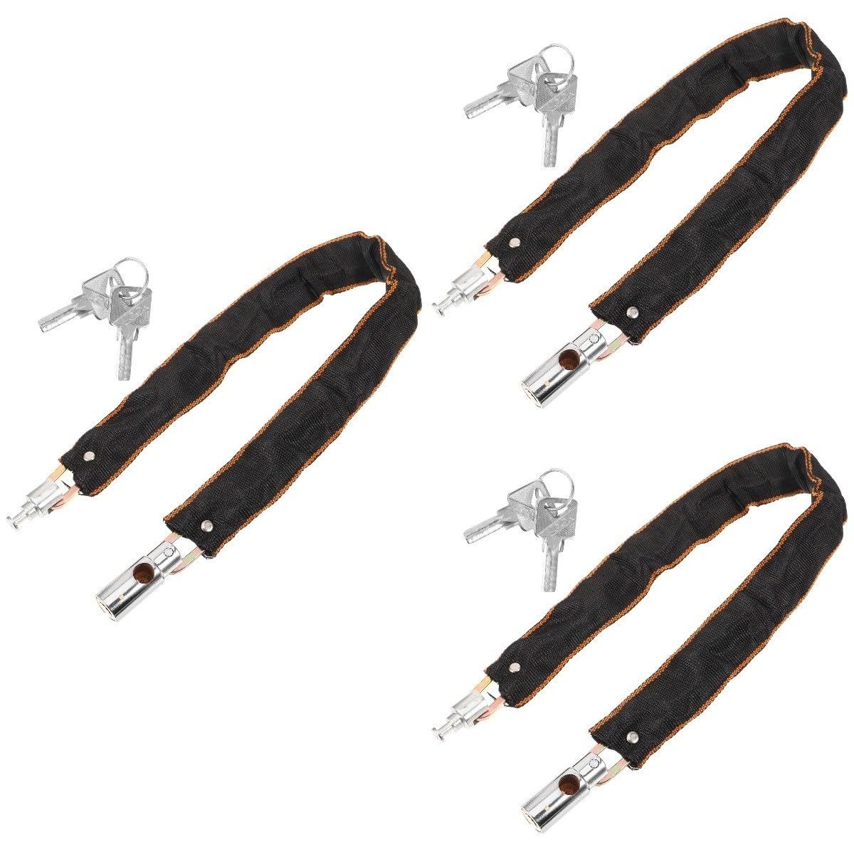 YARNOW antivol vélo serrures à vélo Serrure à chaîne de Porte Serrure à Combinaison Alarme Anti vol verrou Portable Bike Lock Cadenas vélo antivol chaîne de vélo antivol Chiffon Silver