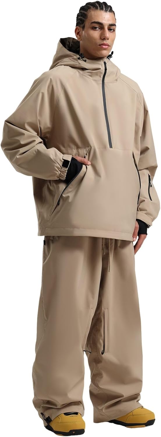 GSOU SNOW Womens Ski Jacket and Pants Set Snowsuit Snow Coat Waterproof Windproof Ski Suit Warm for Winter - Image 3