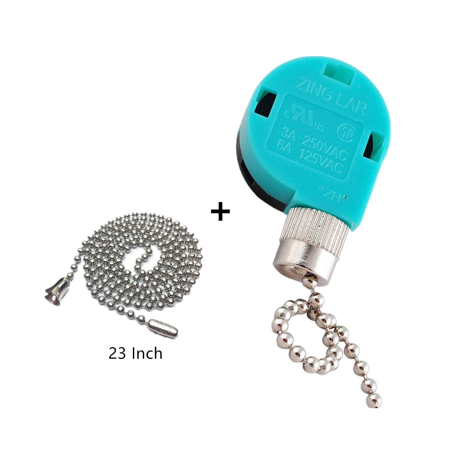 Buy Ceiling Fan Switch Zing Ear Pull Chain Switch ZE268S6 3 Speed 4