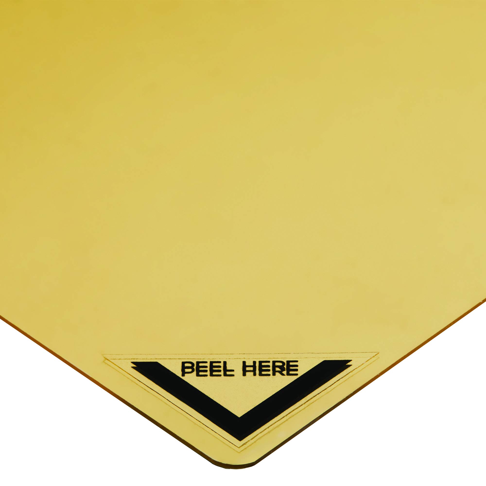 Deflecto Mixed Media Craft Sheets, Plastic Material for Arts and Crafts, Gold Mirror, 12