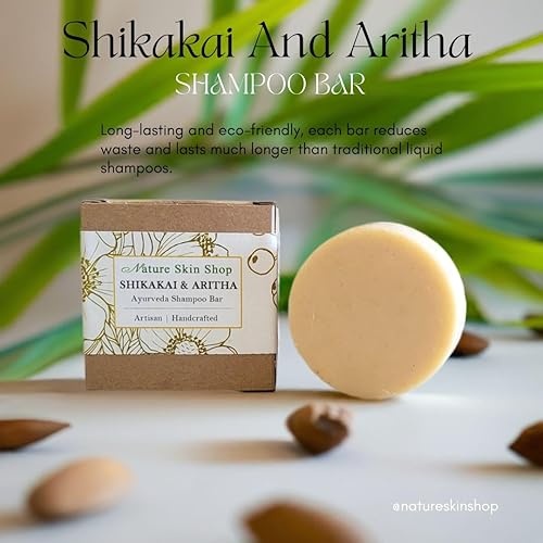 Miniatura 4 de Barra de champú Shikakai y Aritha Barra de champú orgánico, hecha a mano