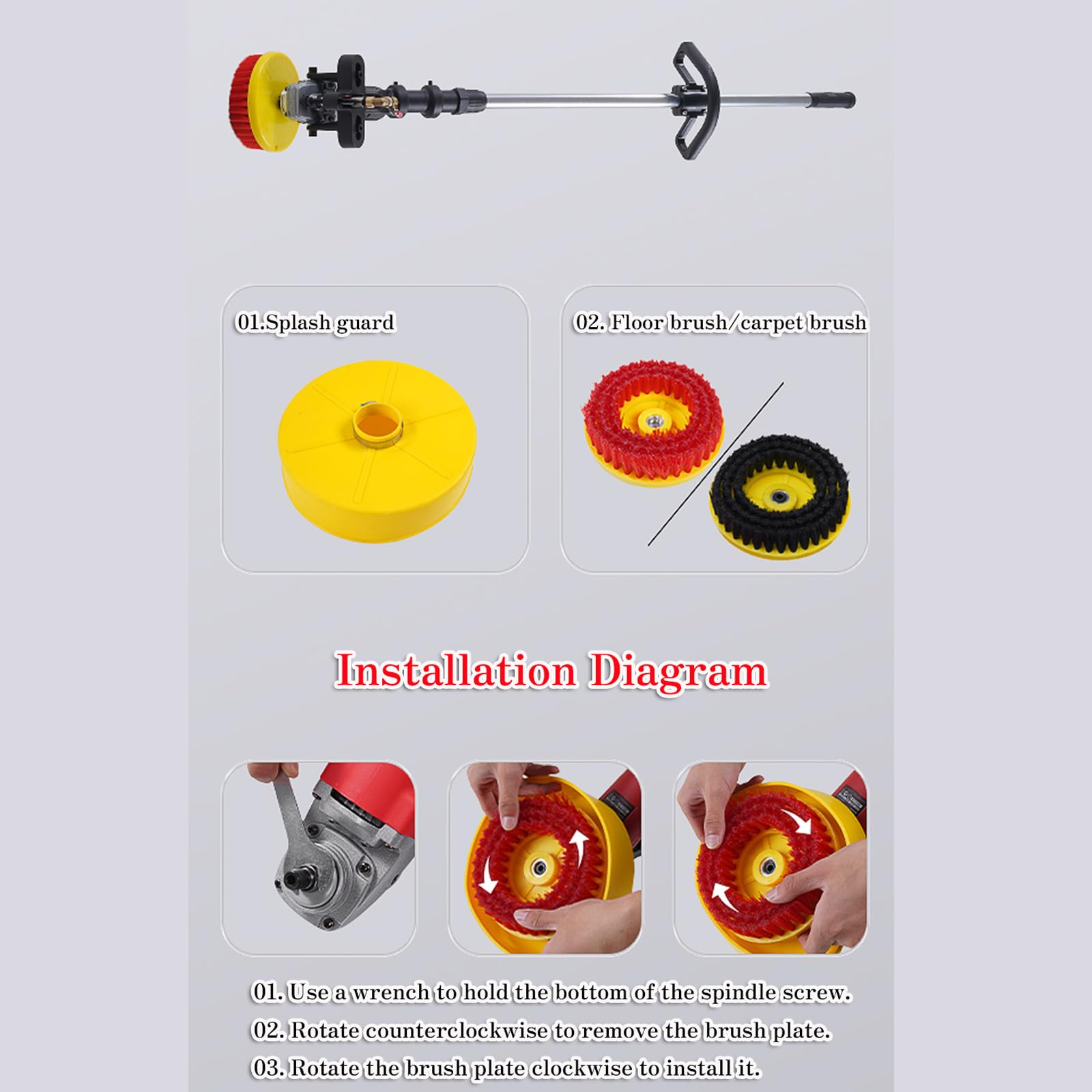Limpia Moquetas Profesional | Limpiador de alfombras Elimina Suciedad y Manchas | Potente Motor de 860W | para Moquetas, Escaleras y Tapicerías