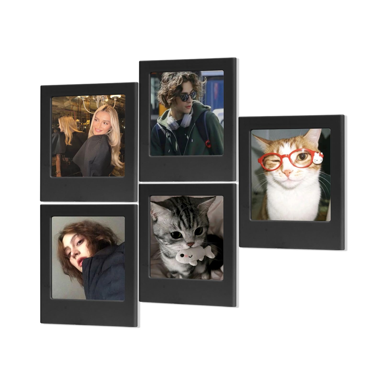 Cadre photo magnétique pour polaroid fini les photos cachées lot de 5