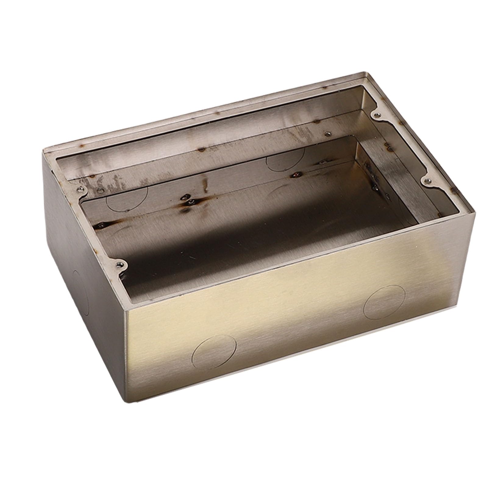 Ausla Scatola di Derivazione da Incasso a Pavimento Presa da Incasso a Pavimento in Acciaio Inossidabile Impermeabile 4KW 16A 3 Kit Presa Piatta Incorporata a Due Fori per Ufficio Hotel Scuola Centro