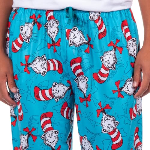 Dr. Seuss PJs Mens Cat In The Hat Expressions All Over Print Pajama Pants3