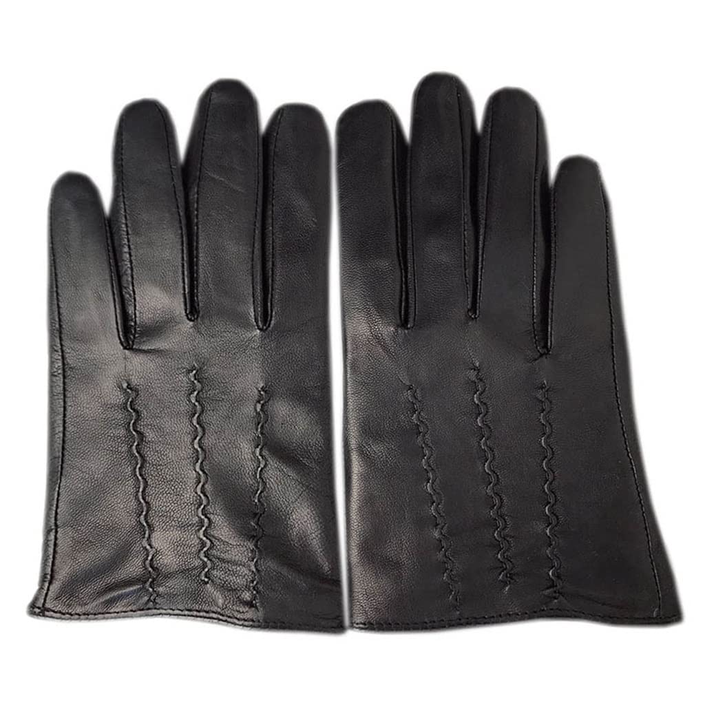 Guantes Negros de otoño e Invierno para Hombre para Conducir en Motocicleta, de Seda y