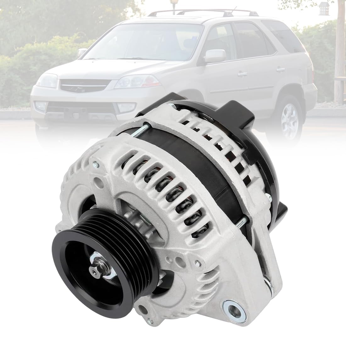 130A Alternator FIT for 2002-2004 Honda Odyssey, 2003-2004 Pilot, 2001-2002 Acura MDX V6 3.5L, Replace 13918 104210-3090 31100-PGK-A01, 12V 6-Groove