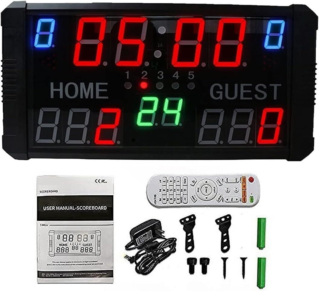 YNIYUJKL Digital Scoreboard Led Electronic Scoreboard, Indoor Score Keeper With Remote Control, For Sports