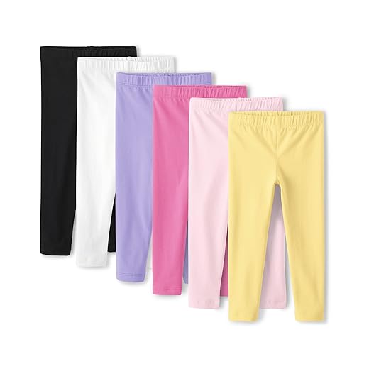 The Children's Place and Toddler Assorted Solid Leggings, Multipacks