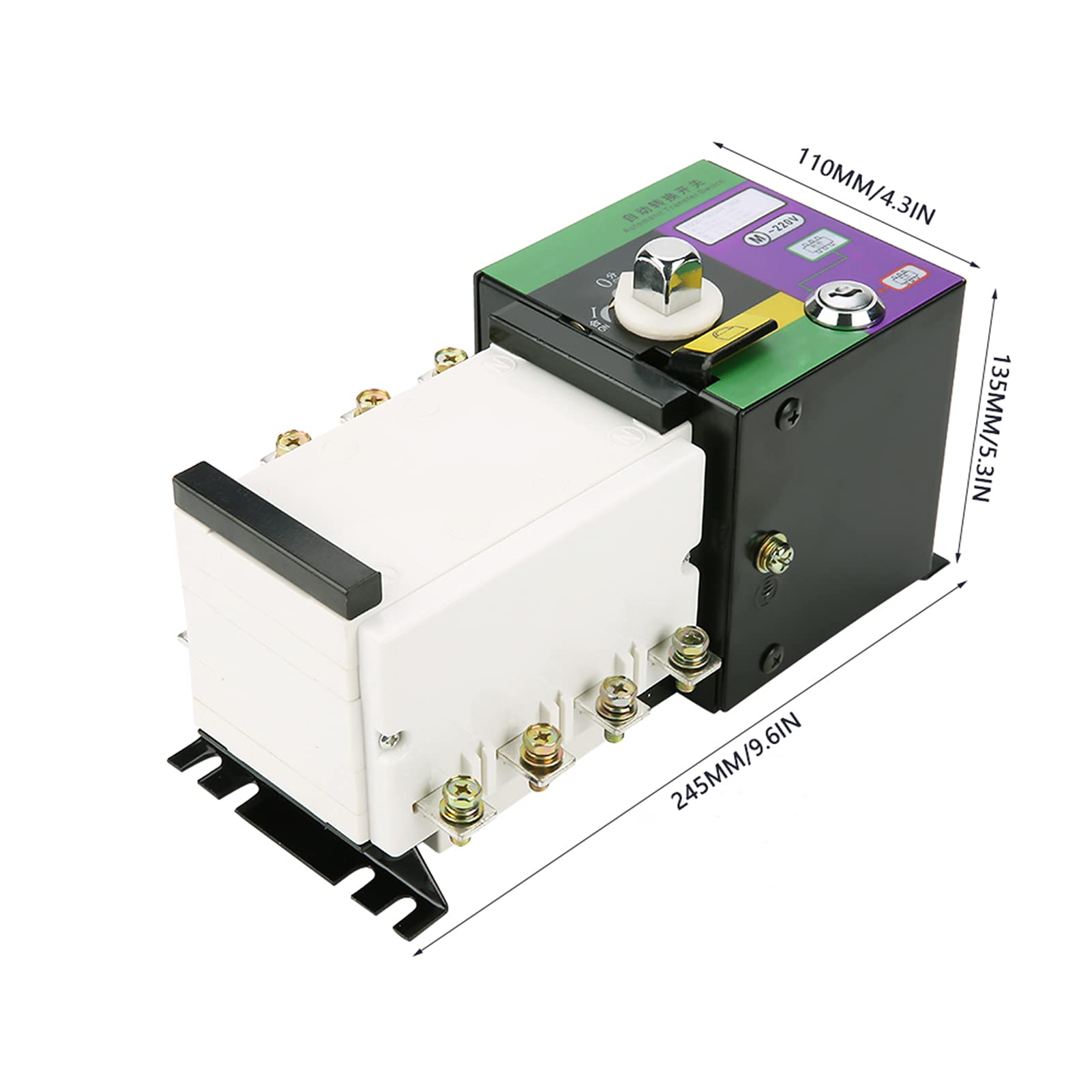 Conmutador de Transferencia Automática de Doble Potencia ZGQ5-100/4PF para una Gestión de Energía Confiable y en Sistemas de hasta 100 A/4P