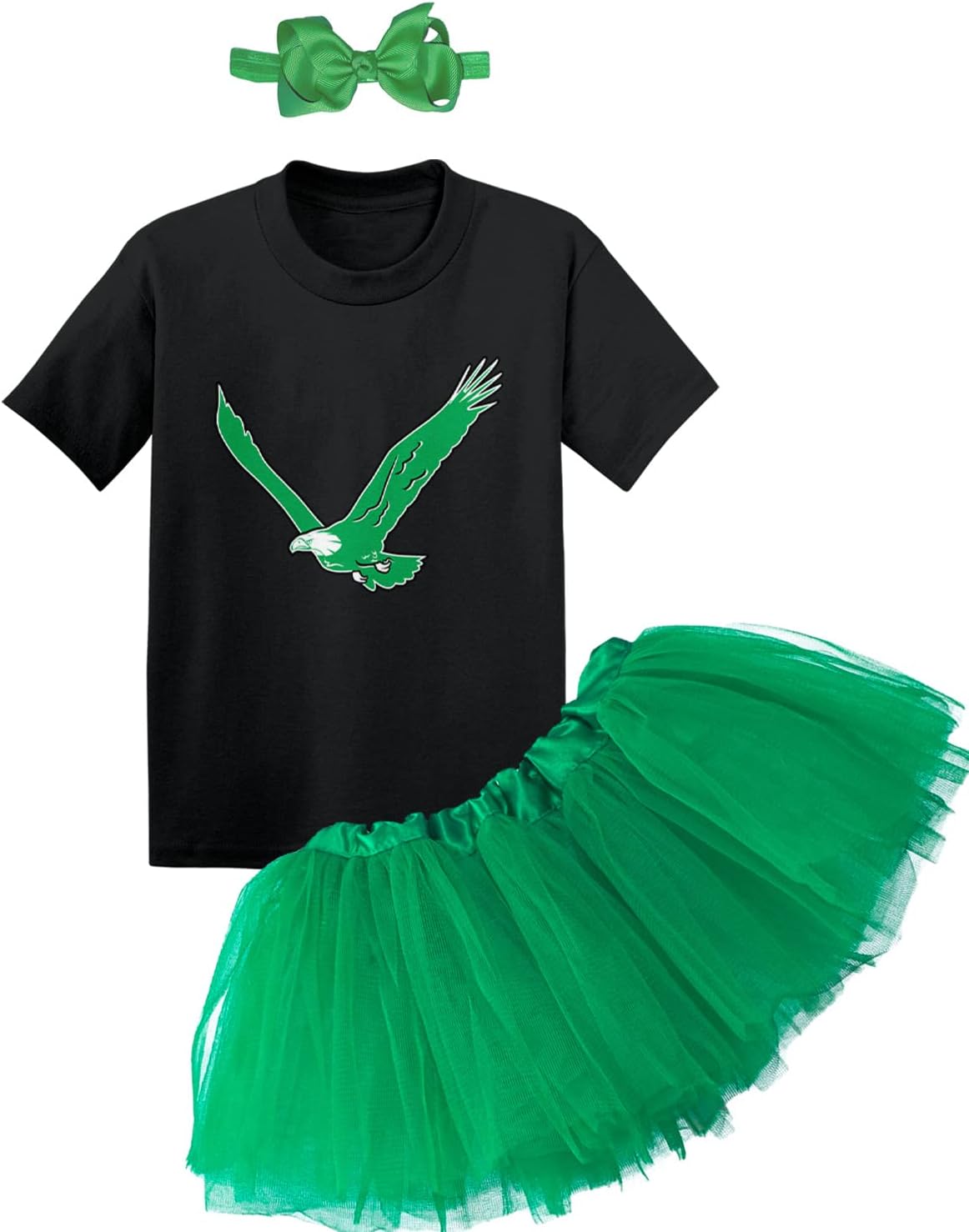 Eagle - Philly Sports Baby Bodysuit + Tutu Skirt + Bow Headband Set