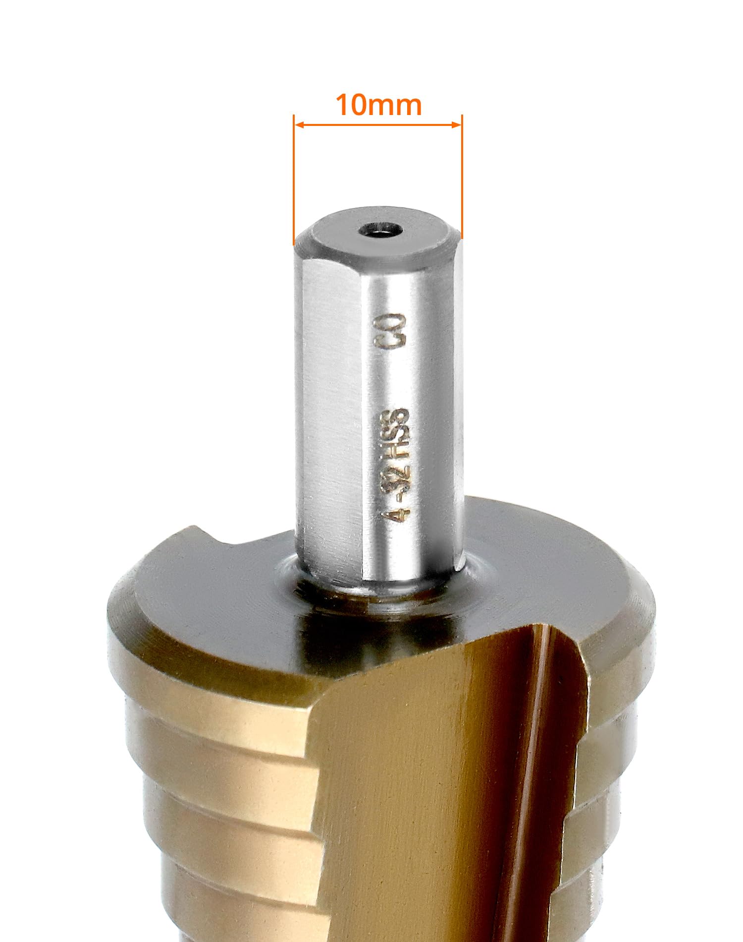 Punta A Gradino Cobalto M35 HSS 4-32 Mm - Per Acciaio, Ferro, Alluminio, Legno E Plastica