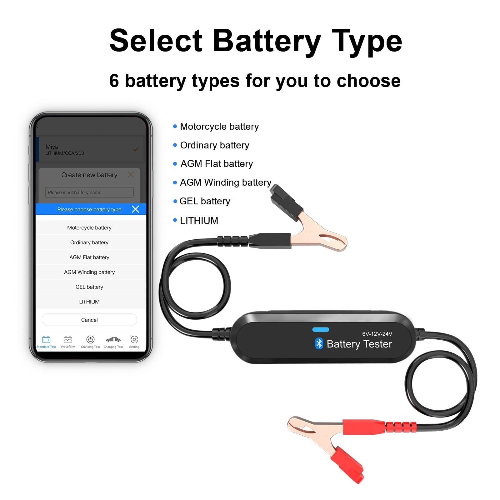 Le Migliori Offerte For Bluetooth Digital Battery Analyzer Wireless Car Battery Tester 6V 12V 24V Sono Su ✓ Confronta Prezzi E Caratteristiche Di Prodotti Nuovi E Usati ✓ Molti Articoli Con Consegna G