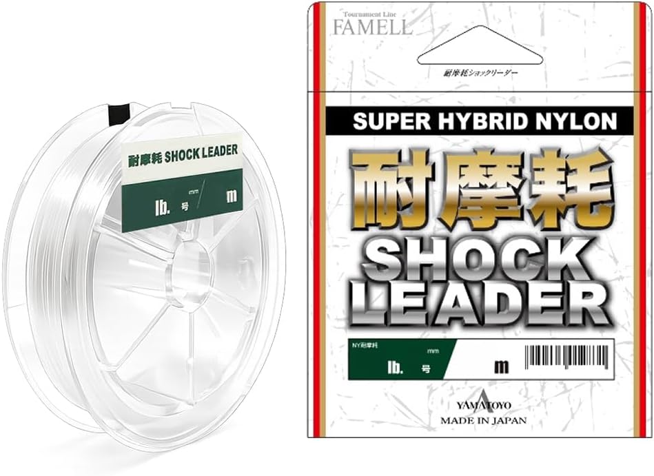 YAMATOYO Leader Abrasion Resistant Shock Leader Nylon 40m No. 30 100lb Clear