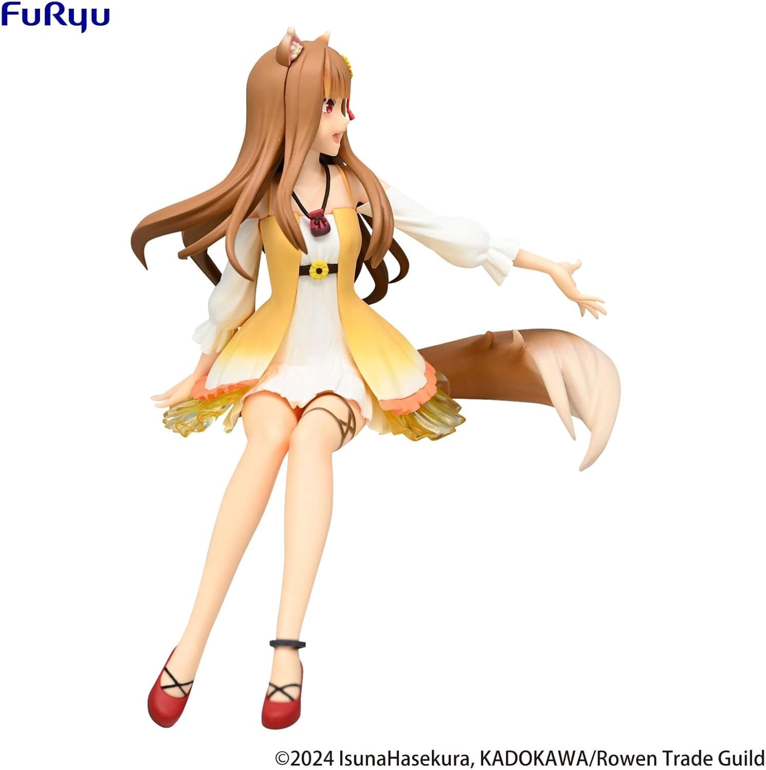 Thunder Tech Spice and Wolf Noodle Stopper Figura -Holo Girasole Dress ver.- Personaggio anime giapponese