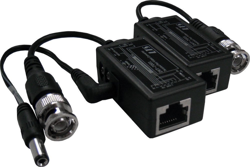 Male Bnc To Rj45 Video Balun With Power Connector Desertcart