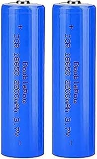 MVLINK Ba, 2200Mah Ba Full Capacity 3.7V Button Top Batteries Ba for Flashlight, Doorbells, Headlamps, Rc Cars Etc(2 Pcs)