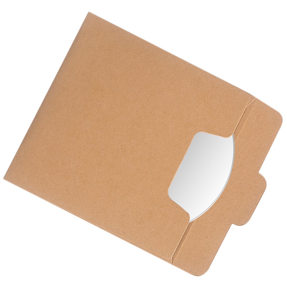 Benail 50 pcs Kraft DVD Sleeve CD enveloppes en Papier Kraft Carton 12,7 x 12,7 cm (12.7 cm x 12.7 cm)
