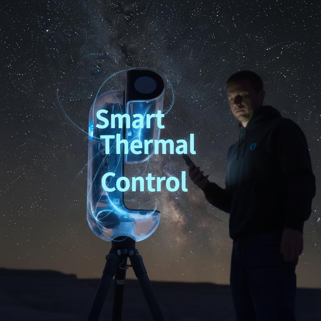 Vaonis Vespera II X Edition Smart Teleskop | AI Automatisierter Deep Sky Refraktor, Apochromatische Optik, CovalENS Mosaikbildgebung, integrierter Tauheizer
