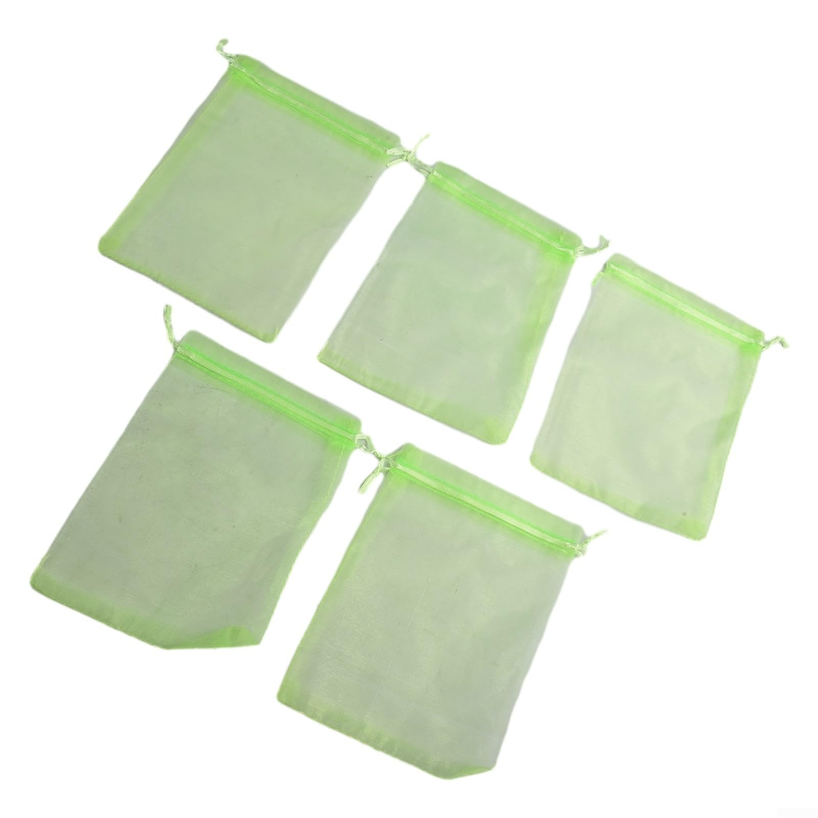 Breathable Organza Drawstring Net Bags For Garden Fruit Protection Against Birds Pests And Insects Reusable Green Mesh Cover For Tomatoes Grapes Apples Eggplants 10x15cm 50 Pack(7x9cm 50pcs)