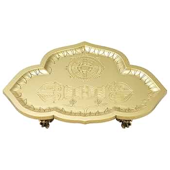 Amazon｜仏壇屋 滝田商店 金剛盤 中型 巾24cm×奥行16.5cm 密教で