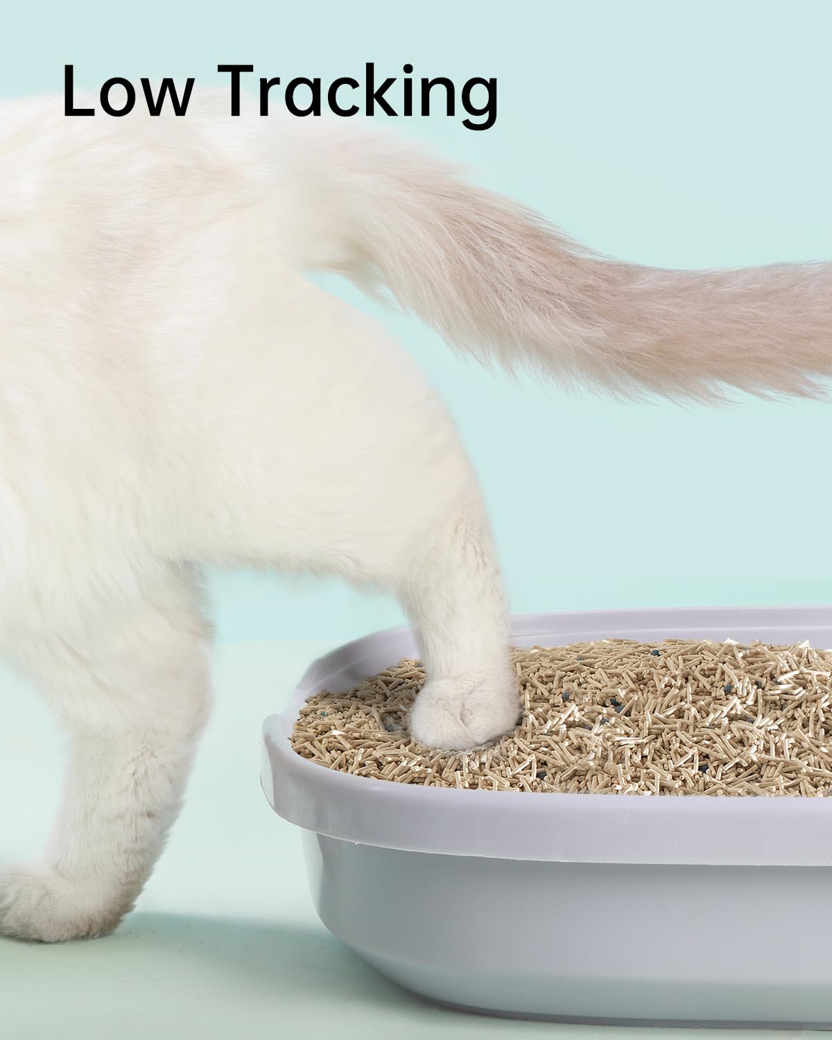 Arena para gatos mixta 4 en 1 de 16,5 L, control de olores y aglutinación rápida, absorbente de agua y desechable, sin polvo, multigatos, arena para gatos de tofu de bentonita, aroma a jazmín