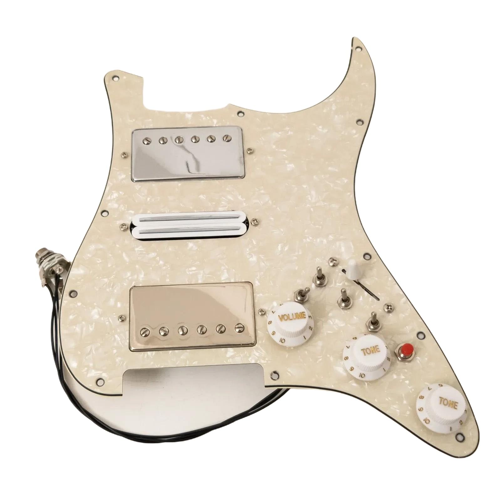 Pickguard Załadowany Do Gitary HSH Wstępnie Załadowana Maskownica Gitarowa | Zestaw przewodów rozdzielonych cewek Alnico 5 Humbucker Pickups do gitary elektrycznej